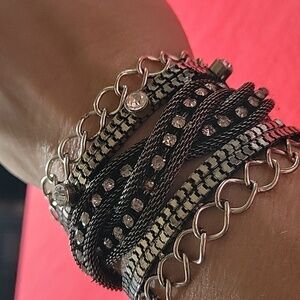 Gunmetal cuff,magnetic, EUC,Gorgeous/ Sexy